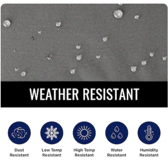 KHOMO GEAR Outdoor Dining Set Cover 88"W x 25"H x 58"D Gray - Picture 6 of 7